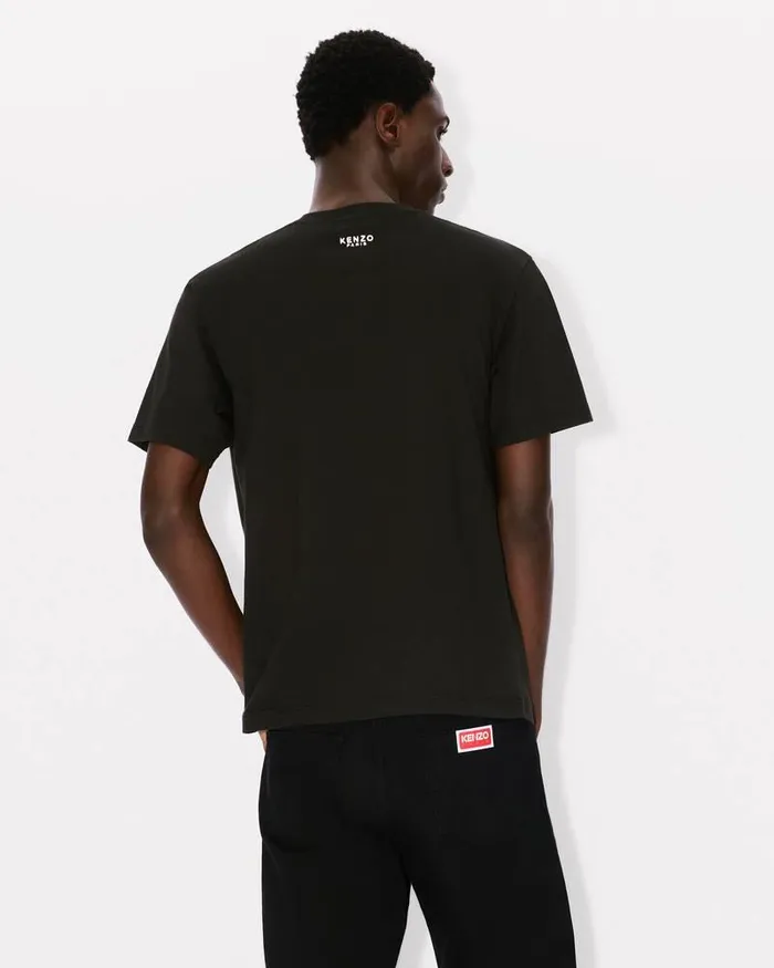 Kenzo TShirts And Polos Men 039Lucky Tiger039 Embroidered Classic Tshirt Black