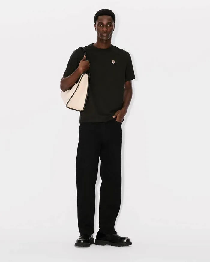 Kenzo TShirts And Polos Men 039Lucky Tiger039 Embroidered Classic Tshirt Black