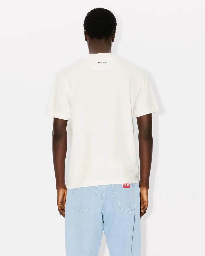 Kenzo TShirts And Polos Men 039Lucky Tiger039 Embroidered Classic Tshirt Off White