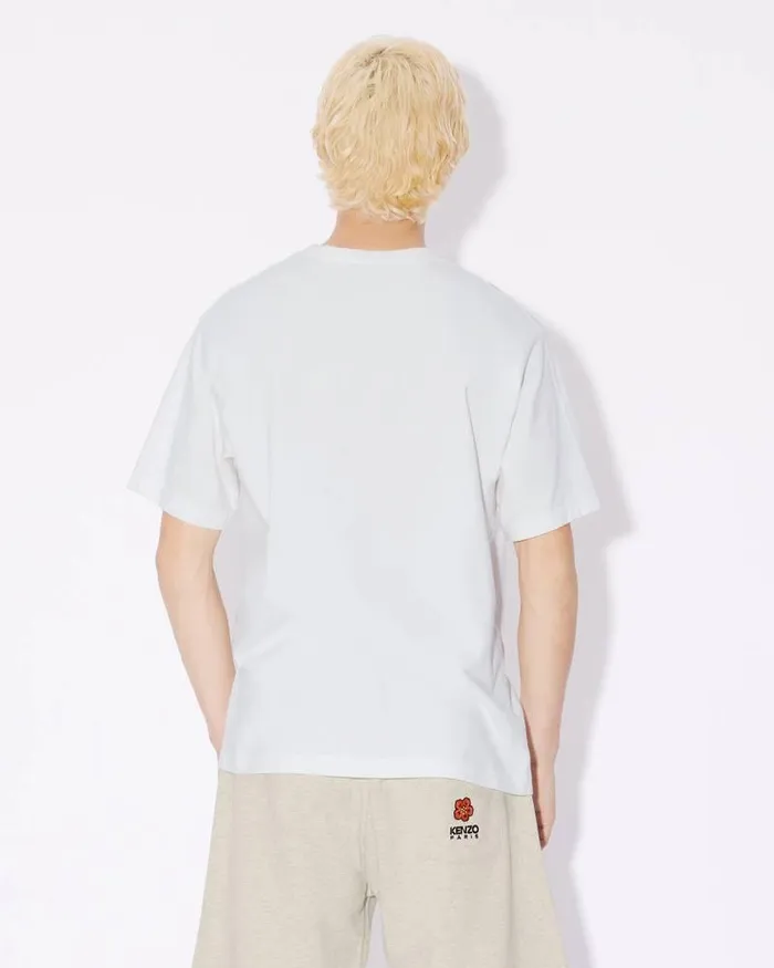 Kenzo TShirts And Polos Men Drawn Varsity039 Embroidered Tshirt Off White