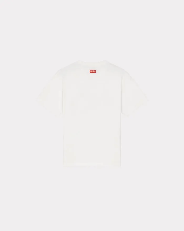 Kenzo TShirts And Polos Men Elephant 039Varsity Jungle039 Oversize Tshirt Off White