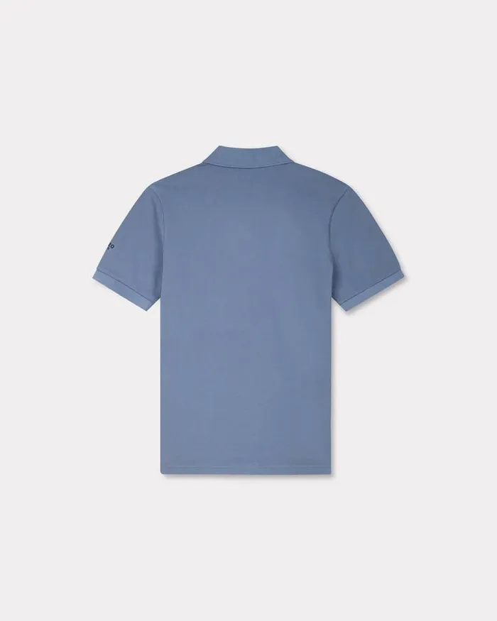 Kenzo TShirts And Polos Men Lucky Tiger039 Embroidered Polo In Organic Cotton Blue