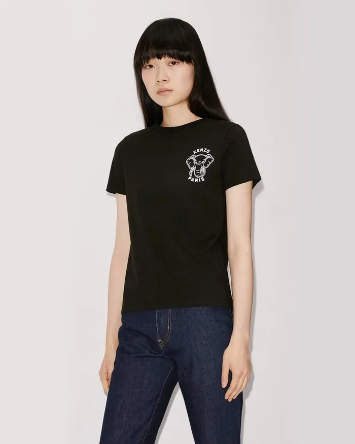 Kenzo TShirts And Polos Women 039Varsity Jungle039 Elephant Tshirt Black