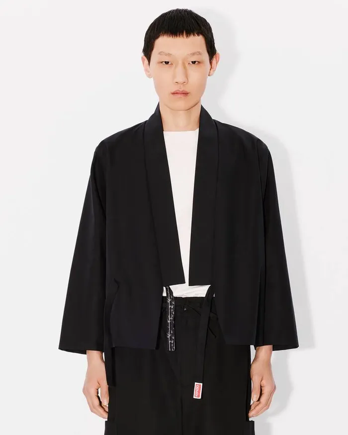 Kenzo Tailoring Men Kimono Jacket Black