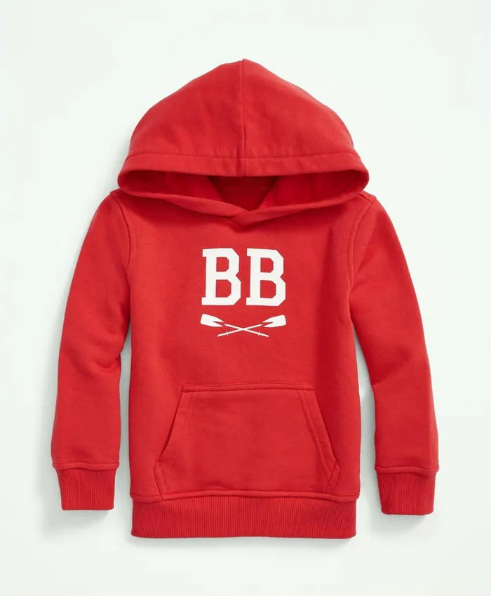 Kids Boys Bb Graphic Terry Hoodie Red Brooks Brothers Polos TShirts and Sweats