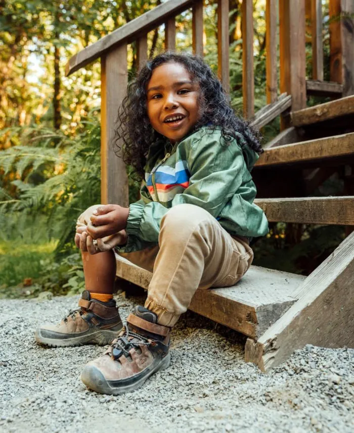Kids KEEN Boots Little Kids039 Grey Hiking Boots 8211 Targhee Mid WP Kids KEEN Boots Little Kids039 Grey Hiking Boots 8211 Targhee Mid WP