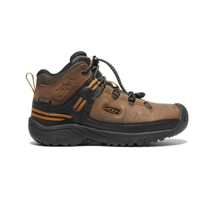 Kids KEEN Hike Big Kids039 Dark Brown Hiking Boots 8211 Targhee Mid WP