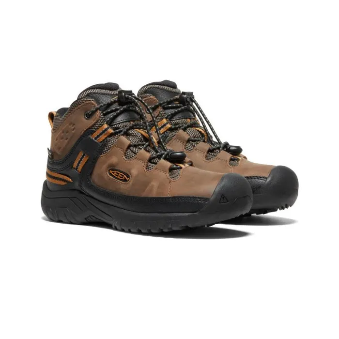 Kids KEEN Hike Big Kids039 Dark Brown Hiking Boots 8211 Targhee Mid WP Kids KEEN Hike Big Kids039 Dark Brown Hiking Boots 8211 Targhee Mid WP