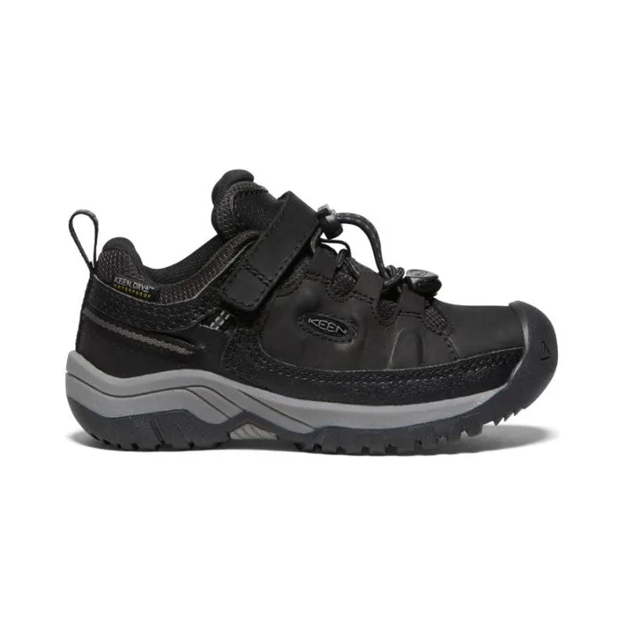 Kids KEEN Online Little Kids039 Waterproof Black Hiking Shoes 8211 Targhee Low WP