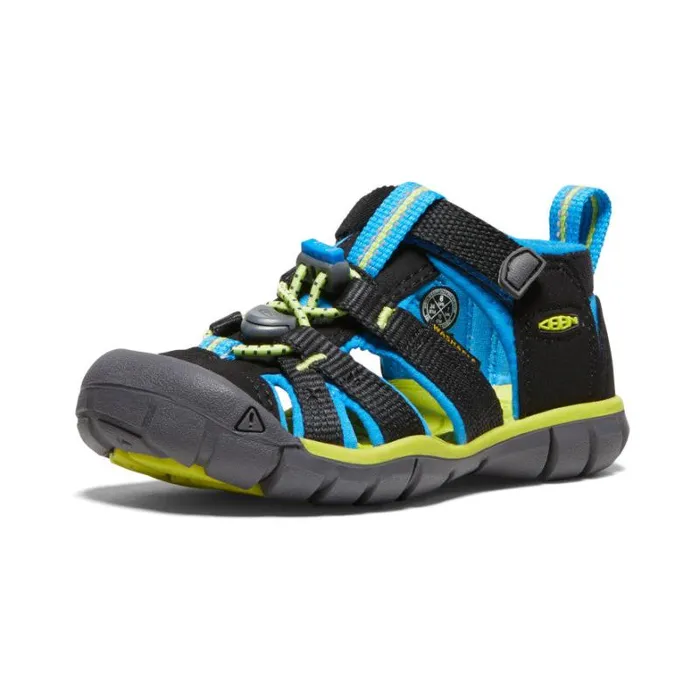 Kids KEEN Playground Little Kids039 Black Water Sandals 8211 Seacamp II CNX