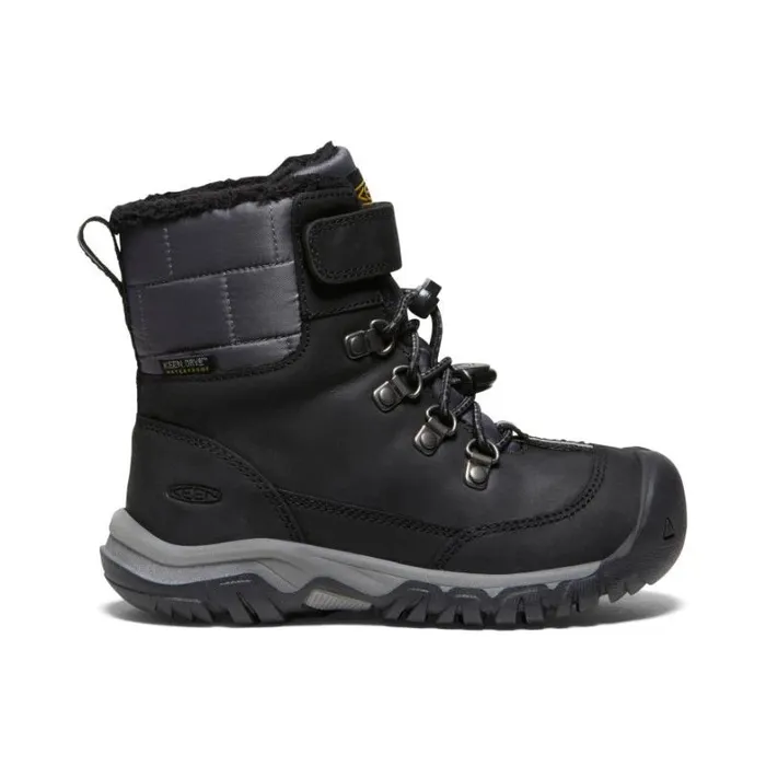 Kids KEEN Playground Little Kids039 Kanibou Waterproof Black Leather Tall Boot