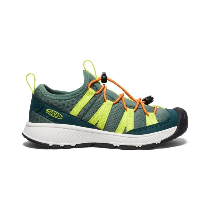 Kids KEEN Playground Little Kids039 Motozoa Sneaker Sea MossScarlet Ibis Shoe