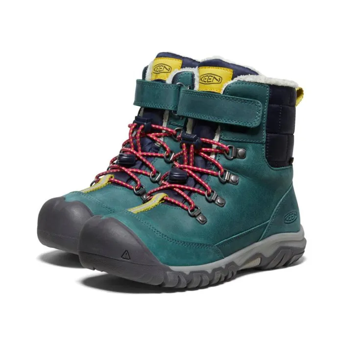 Kids KEEN Winter Big Kids039 Kanibou Waterproof Blue Leather Tall Boot Kids KEEN Winter Big Kids039 Kanibou Waterproof Blue Leather Tall Boot