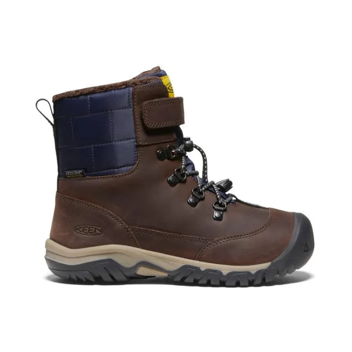 Kids KEEN Winter Big Kids039 Kanibou Waterproof Brown Leather Tall Boot