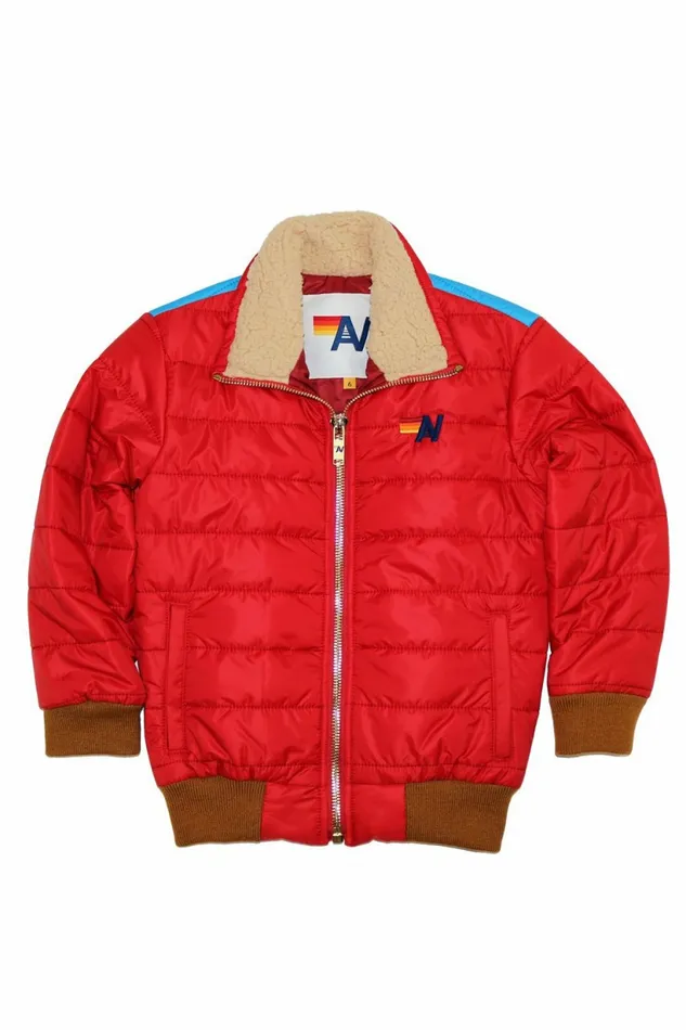 Kids KID039S ALL SEASONS JACKET 8211 CHERRY BARBADOS Aviator Nation Kids KID039S ALL SEASONS JACKET 8211 CHERRY BARBADOS Aviator Nation