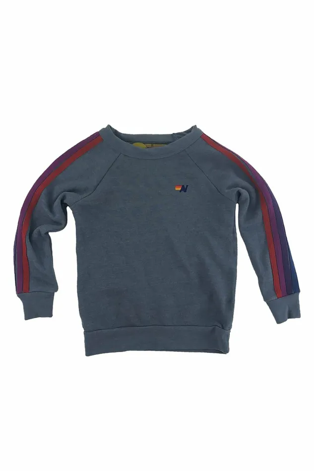 Kids KID039S CLASSIC CREW SWEATSHIRT 8211 SLATE PURPLE Aviator Nation