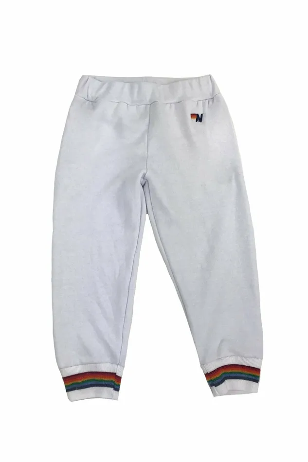 Kids KID039S PRISM SWEATPANTS 8211 WHITE Aviator Nation