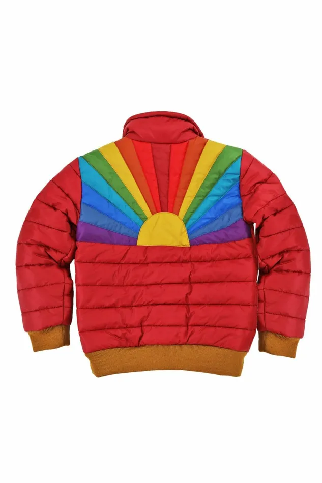 Kids KID039S SUNBURST JACKET 8211 RED Aviator Nation