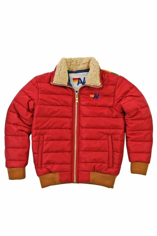 Kids KID039S SUNBURST JACKET 8211 RED Aviator Nation Kids KID039S SUNBURST JACKET 8211 RED Aviator Nation