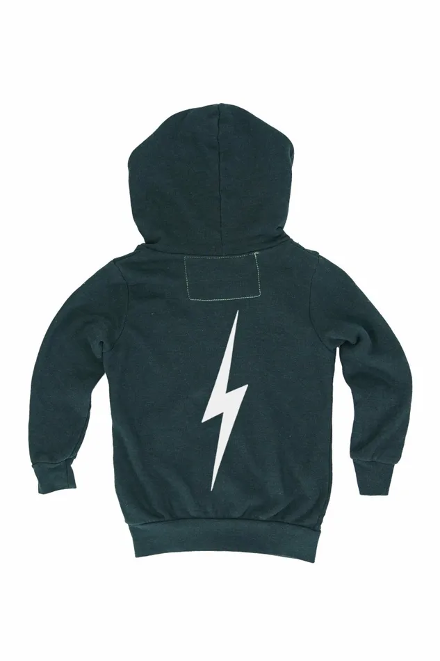 Kids KIDS BOLT PRINT ZIP HOODIE 8211 CHARCOAL WHITE Aviator Nation Kids KIDS BOLT PRINT ZIP HOODIE 8211 CHARCOAL WHITE Aviator Nation