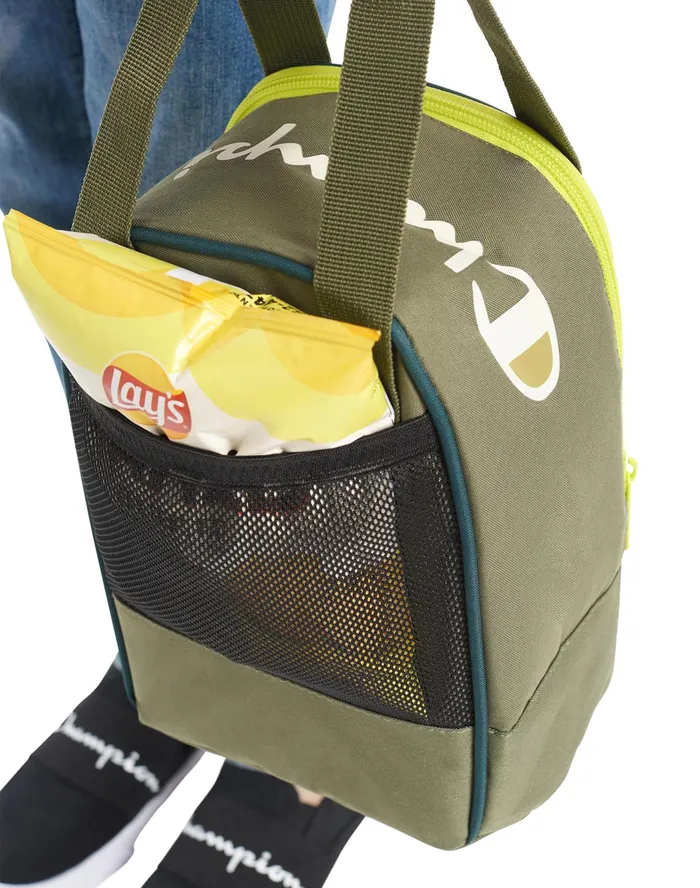 Kids Youthquake Lunch Kit Cargo Olive Camo Kids Champion Bags and Backpacks