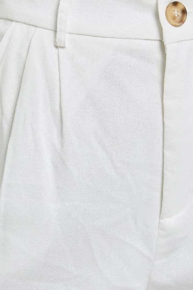 Kiraye Pants 8211 Linen Look High Waist Tailored Pants In Off White Women Showpo Pants