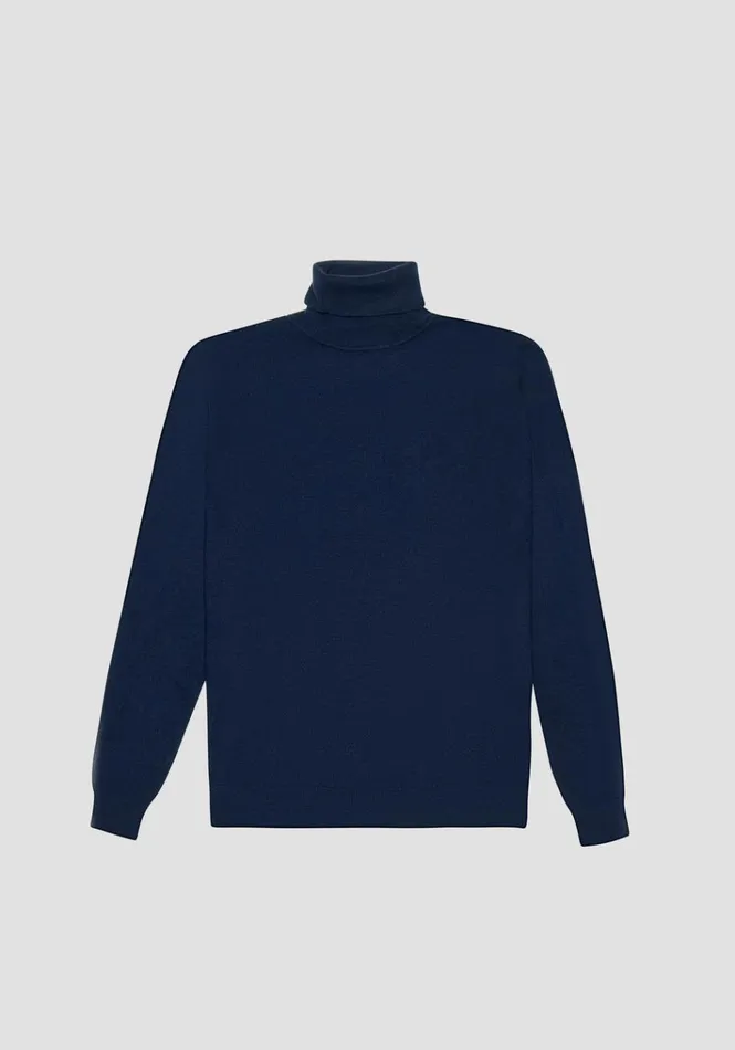 Knitwear Men Antony Morato Regular Fit Cashmere Blend Jumper Blue Ink