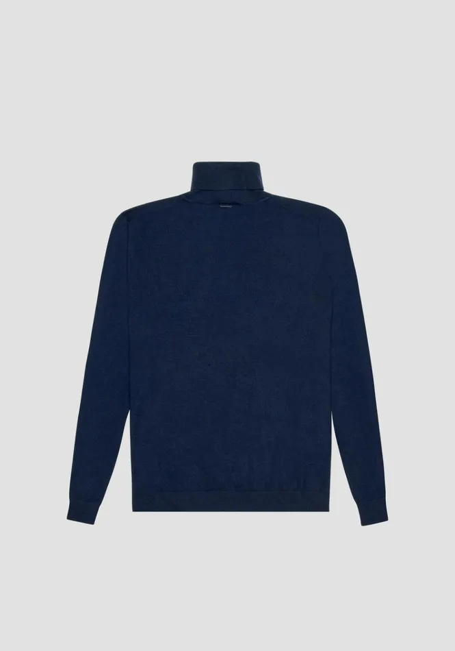 Knitwear Men Antony Morato Regular Fit Cashmere Blend Jumper Blue Ink