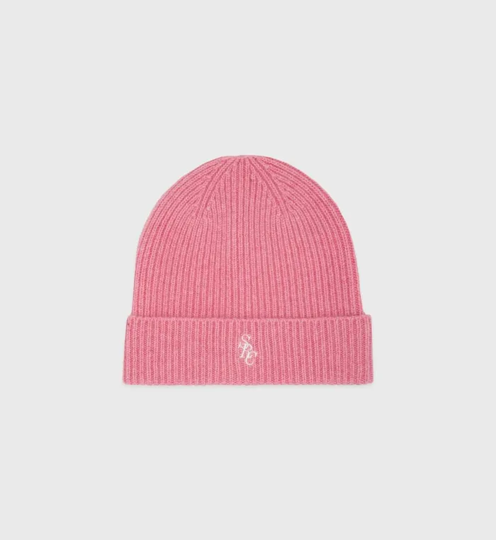 Knitwear Women Sporty and Rich SRC Cashmere Beanie 8211 Pink