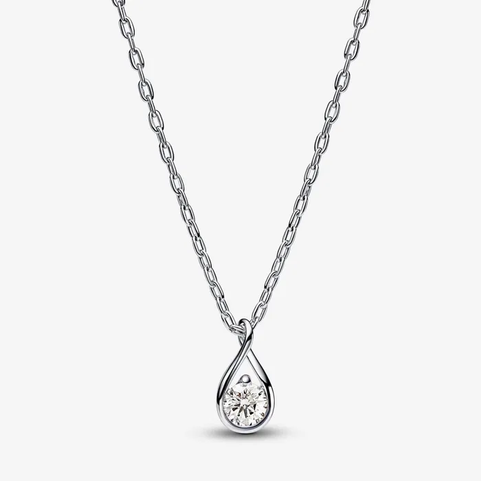 LabGrown Diamond Necklaces Women Pandora Online Infinite Sterling Silver Labgrown Diamond Pendant Necklace Sterling Silver