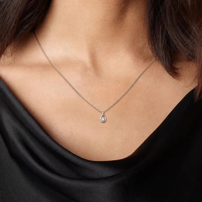 LabGrown Diamond Necklaces Women Pandora Online Infinite Sterling Silver Labgrown Diamond Pendant Necklace Sterling Silver