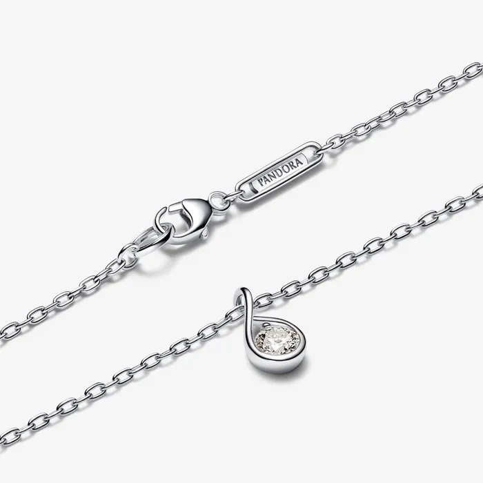 LabGrown Diamond Necklaces Women Pandora Online Infinite Sterling Silver Labgrown Diamond Pendant Necklace Sterling Silver