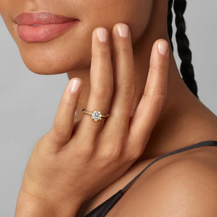 LabGrown Diamond Rings Women Pandora Online Nova 14k Gold Labgrown Diamond Ring Gold