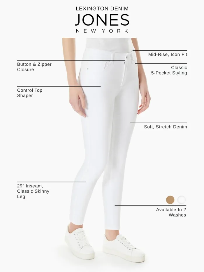 Lexington Cropped Skinny Jeans Mocha Wash Women Jones New York Cropped Jeans Lexington Cropped Skinny Jeans Mocha Wash Women Jones New York Cropped Jeans