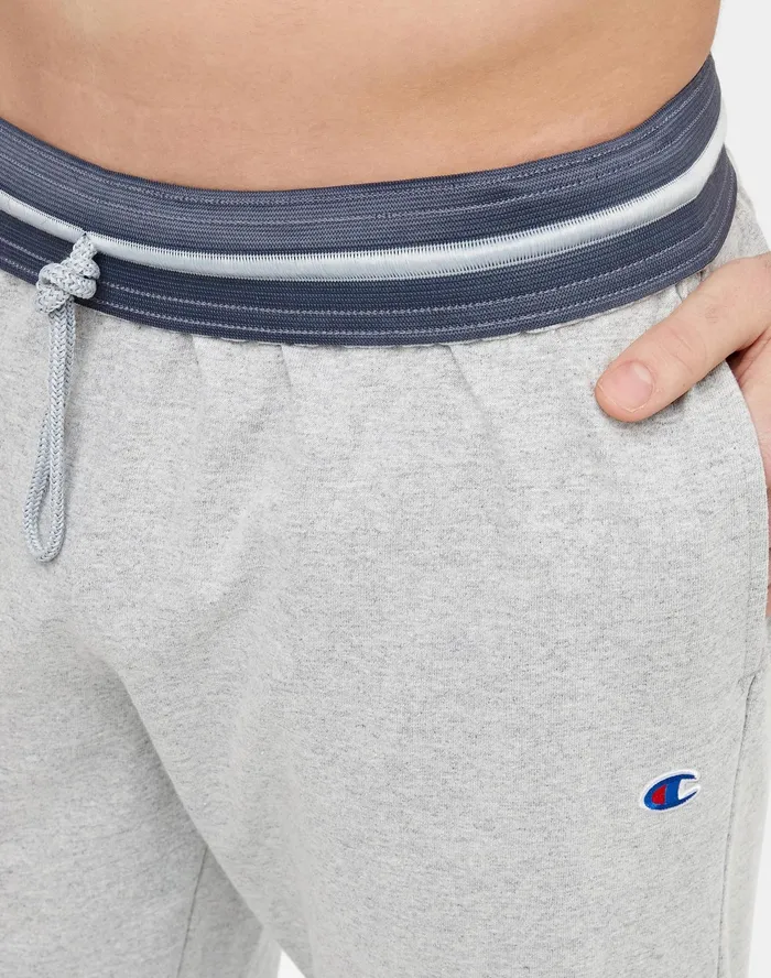 Lightweight Lounge Pants Cinched Hem C Logo 315034 Oxford Grey Men Champion Pants and Joggers