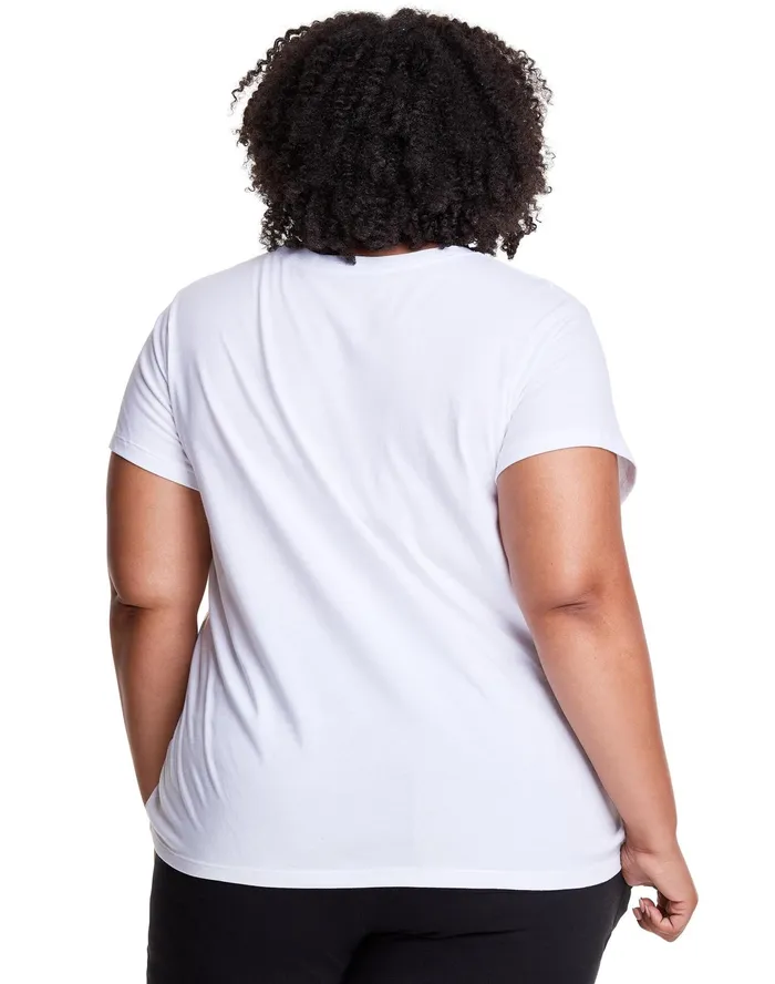 Lightweight TShirt Script Logo Plus Size White Women Champion TShirts and Tops