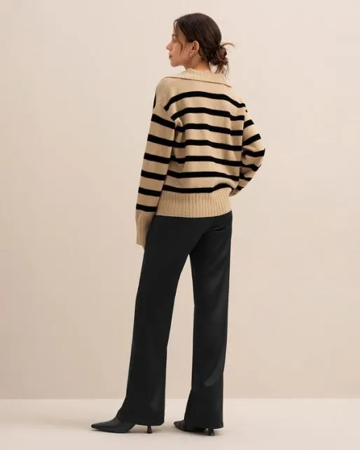 Lilysilk 100 Cashmere Striped Sweater For Women Gilly Stripe Sweater Women Knitwear