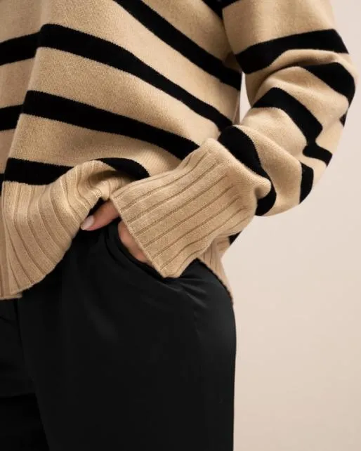 Lilysilk 100 Cashmere Striped Sweater For Women Gilly Stripe Sweater Women Knitwear