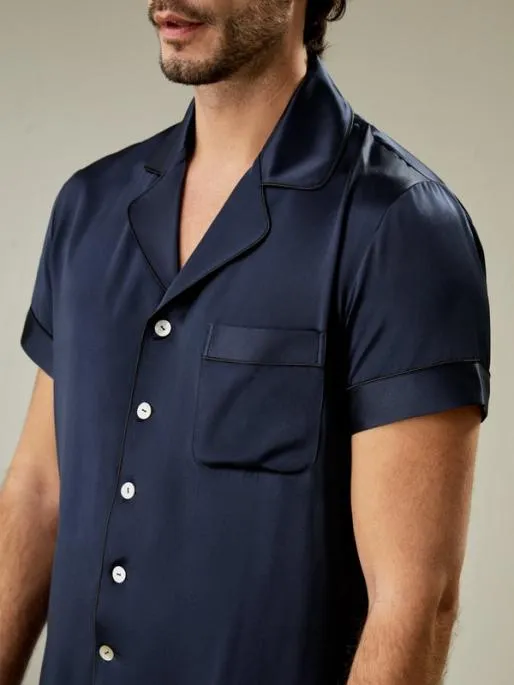 Lilysilk Buy Mens Pajama Short Sets 100 Pure Silk Nightwear Men Pajamas