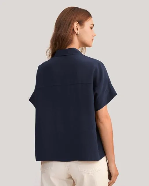 Lilysilk Casual Comfy Short Sleeve Silk Blouse For Women Women Essentials