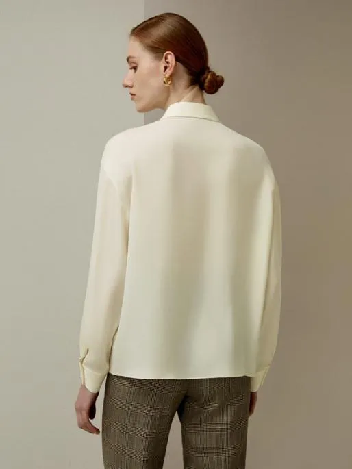 Lilysilk Chic Pleated Silk Blouse For Women Women Blouses Shirts