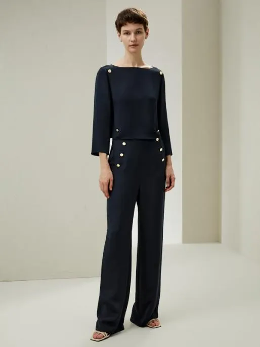 Lilysilk Dubrovnik 34 Sleeve Silk Top With Button Accents 8211 Luxurious Silk Blouses Women Blouses Shirts Lilysilk Dubrovnik 34 Sleeve Silk Top With Button Accents 8211 Luxurious Silk Blouses Women Blouses Shirts