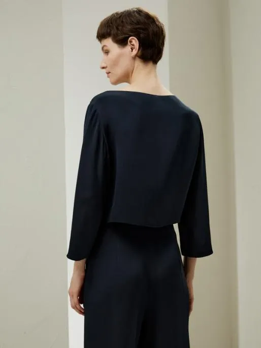 Lilysilk Dubrovnik 34 Sleeve Silk Top With Button Accents 8211 Luxurious Silk Blouses Women Blouses Shirts