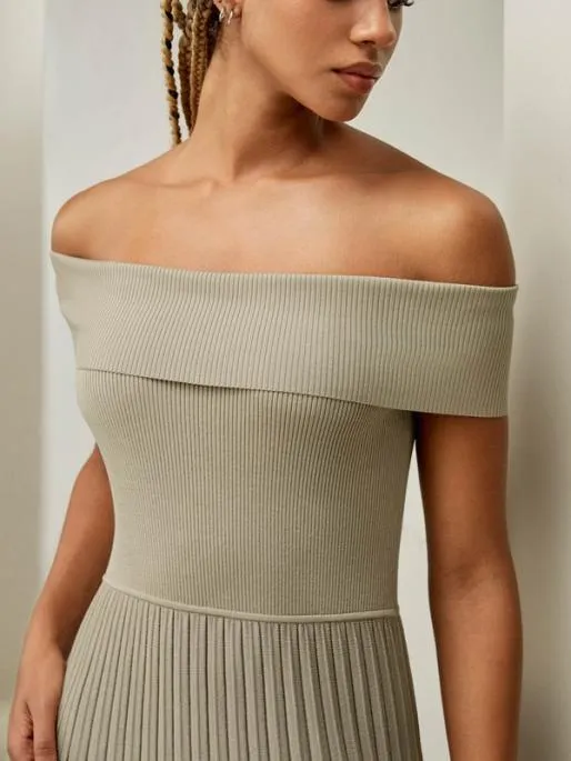 Lilysilk OffShoulder Hybrid Pleated Dress Women Jumpsuits Dresses