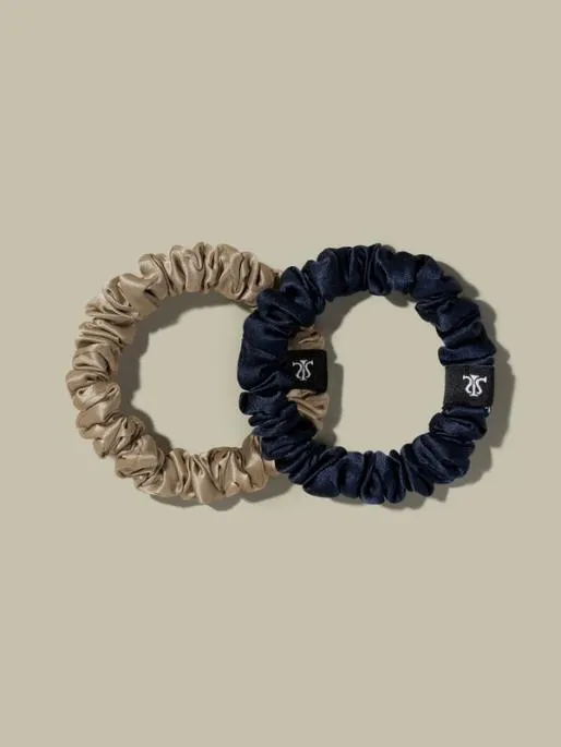Lilysilk Skinny Classic Silk Scrunchies Set Women Silk Scrunchies