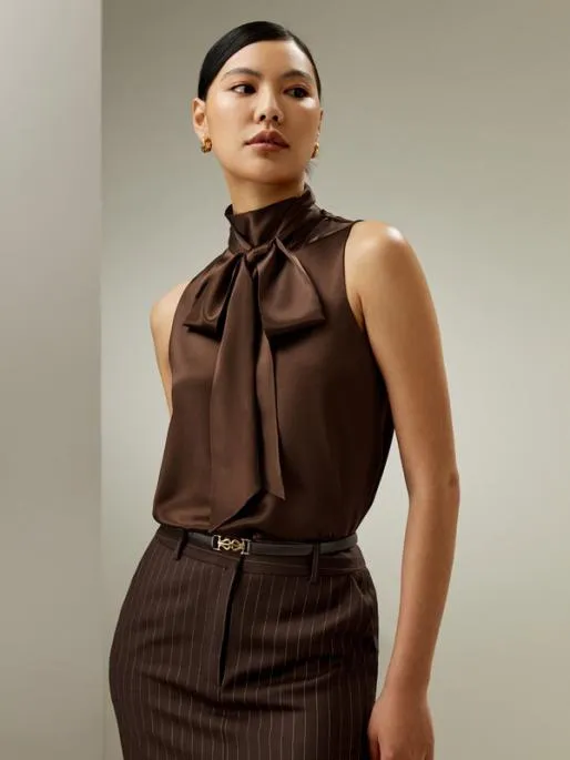 Lilysilk Sleeveless Silk Blouse With TieNeck 8211 Elegant And Stylish Women Blouses Shirts Lilysilk Sleeveless Silk Blouse With TieNeck 8211 Elegant And Stylish Women Blouses Shirts