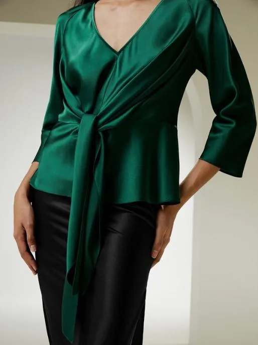 Lilysilk Stylish Pullover Silk Shirt With Waist Tie For All Occasions Women Blouses Shirts