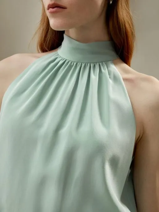 Lilysilk Yasmin Silk Halter Top 8211 Luxurious And Stylish Women Tops