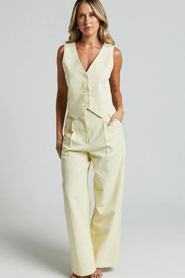 Lioness 8211 Leo Pant In Butter Women Showpo Pants