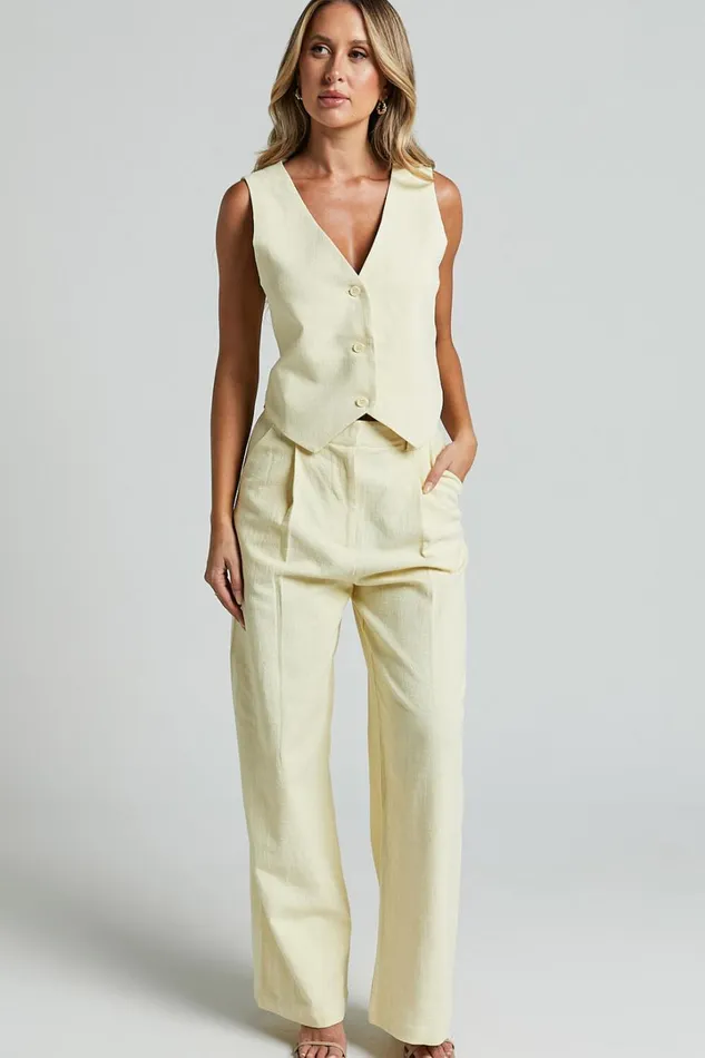 Lioness 8211 Leo Pant In Butter Women Showpo Pants